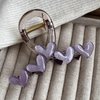 Hair Claw Clips for Women Purple Hair Clips Heart Shaped Hair Clip for Girls Elegant Claws Medium Size Acrylic Hairpin Glitter Hair Barrettes Non-slip Hair Clamp Hair Accessories for Hair Styling 1Pcs