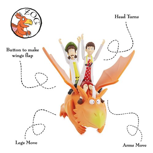 WOW! STUFF Zog and The Flying Doctors Story Time Set | Collectable Articulated Character Action Figures | Official Toys and Gifts from The Julia Donaldson Books, TV and Animation Movie Series