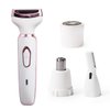 Electric Razor for Women,Hair Trimmer for Face Nose Eyebrow Beard Mustache Arm Leg Armpit Bikini,Painless Rechargeable Portable 4 in 1 Womens Body Shavers Set