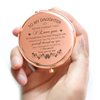Daughter Gifts Compact Mirror for Daughter from Mom, Rose Gold Daughters Compact Mirror, Birthday Gifts for Daughter from Mother for Daughter Birthday, Graduation Wedding Anniversary Christmas