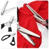 2 pcs Pinking Shears Scissors for Fabric, DaKuan 2 Models Fabric Scissors, Zig Zag Scissors, for Crafting, Paper Cutting, Fabric, Leather Materials (5 mm Triangular And Rounded Teeth)
