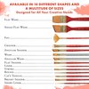 Princeton Series 4050 Synthetic Sable Watercolor Brushes 10 short handle round