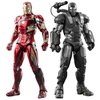 LonullyMege Ironman Action Figures Ultimate Set 2 Pack Toys,7 inch War Machine MK1 & Mark 46 with Lots of Accessories Collectible Statue Playset(WM1 & MK46)