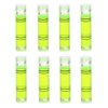 YMGBHNKJLS 8 Pieces Mini Cylindrical Level Small Horizontal Bubble Levels 9.5x40mm Bubble Spirit Level Measuring Layout Tools