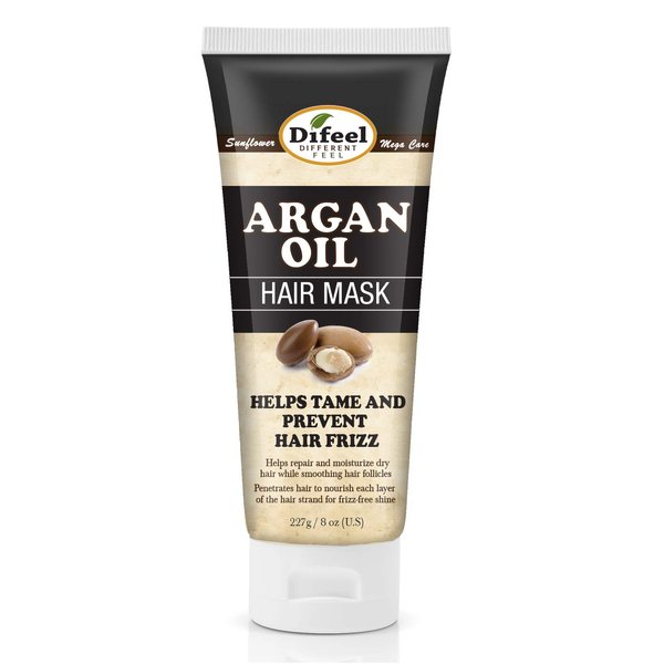 Difeel Argan Oil Hair Mask for Dry Hair 8 oz. - Deep Conditioning Hair Treatment, Hydrating Hair Mask