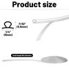 Tondiamo Shower Door Side Seal Glass Translucent Shower Door Side Seal Strip PVC Door Soft Clear Bulb Seal for Gap(7/32 x 98.4 Inches, 2 Rolls)