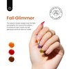 beetles Jelly Gel Nail Polish 6 Colors Transparent Gel Polish Set Brown Red Blue Green Orange Fall Nail Polish Soak Off LED UV Curing Manicure Kit Gift for Women