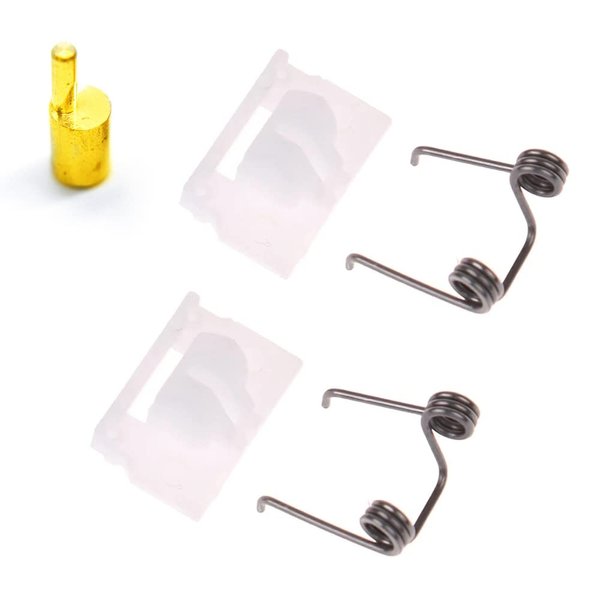 TorSor 5 Pack Hair Clippers Tension Spring Cam follower Fixing Swing Head Guide Block Plastic Tongue Motor Eccentric Shaft Wheel Fit for WahL Magic Clip 8148/8504/8591/1919 Repair Replacement