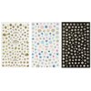 ALLYDREW 3 Sheets Colorful Winter Snowflakes Nail Art Snowflake Nail Stickers