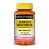 Mason Natural Ferrous Gluconate - Supports Red Blood Cell Formation, Gentle on Stomach Iron Supplement, 100 Tablets