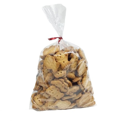 Brandon-super 100 Pcs 8 in x 6 in Clear Flat Cello Cellophane Treat Bags Good for Bakery,Popcorn,Cookies, Candies,Dessert, Birthday 1.4mil.Give Metallic Twist Ties!