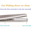 Long Ying Strong and Sharp Pinking Shears for Fabric Soft Grip Right and Left Handed Pinking Shears 9.2inch (Serrated 5mm)