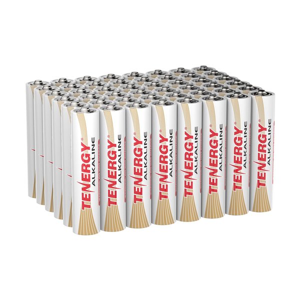Tenergy 1.5V AAA Alkaline Battery, High Performance AAA Non-Rechargeable Batteries for Clocks, Remotes, Toys & Electronic Devices, Replacement AAA Cell Batteries, 48 Pack