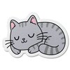 Fidget Stickers Anxiety Sensory Stickers Textured Strips and Cute Designs for Classroom Desks and Special Needs with Reusable Adhesive 3 inches (Set of 24) Cute Cats