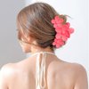 AMCAMI Flower Hair Clips for Women 6 Pcs Claw Clips for Thick Hair Claw Clips Hair Clips for Thin Hair Beach Accessories for Women Cute Hair Clips Hawaiian Flower Hair Clips Hair Claws