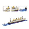 Architecture RMS Titanic Cruise Ship Model Construction Set, 1880 PCS, Building Blocks, Micro Blocks, Mini Bricks for Adults and Teens