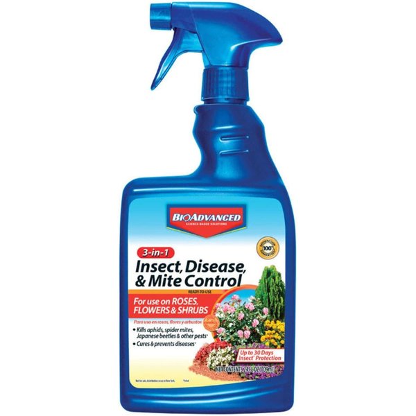 BioAdvanced 3-In-1 Insect, Disease and Mite Control, Ready-to-Use, 24 oz