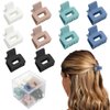 FASOTY 10Pcs Small Hair Clips for Women Girls, 1 Inch Mini Hair Clips for Thin Medium Hair Cute Tiny Jaw Clip for Hair Strong Hold Small Claw Hair Clips Gift Box (Matte Neutral Color)