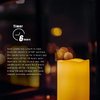 YINCHI 2 Waterproof Outdoor Battery Operated Flameless LED Pillar Candles with Timer Flickering Plastic Resin Electric Decorative Light for Lantern Patio Garden Home Decor Party Wedding Deco 3x4 Inch