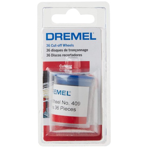 Dremel 409 Cut-Off Wheel, 15/16" (23.8 mm) Diameter, .025” (0.6mm) disc Thickness, Cutting Rotary Tool Accessory (36 Pieces)