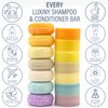 Bar Shampoo and Conditioner for Hair, by Luxiny, Made in USA Lavender Shampoo and Conditioner Bar Set With 1 Sulfate Free Shampoo Bar, 60g & 1 Deep Conditioner Bar, 50g (Rosemary Lavender)