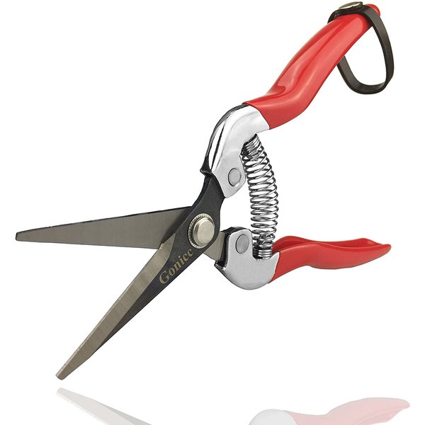 gonicc Professional Micro-Tip Pruning Snip (GPPS-1008), Small Garden Hand Pruner & shears For Arranging Flowers, Trimming Plants & Hydroponic Herbs, And Harvesting Fruits & Vegetables.