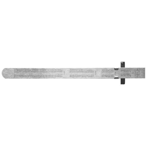 General Tools 300/1 6-Inch Flex Precision Stainless Steel Ruler, Chrome