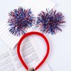 SARATA 4th of July Patriotic Headband Ribbon for Headband Multiple Stars Flashing Design Independence Day Headbands HeadWear for Head Boppers Hair Hoop Party Supplies 1PCS