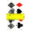 PARITA Small Tattoos Poker Royal Flush Gambling Winner Playing Card Casino Temporary Tattoo Fake Body Tattoo Removable Style Fashion Fantasy Fun Party (Pack 3 PCS.) (07)