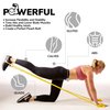 Resistance Bands for Working Out | 7Ft Long Resistance Bands | Exercise Bands with Carry Pouch and Door Anchor I Latex Free Workout Bands Including an Exclusive iPhone App and E-Book, Yellow, X Light