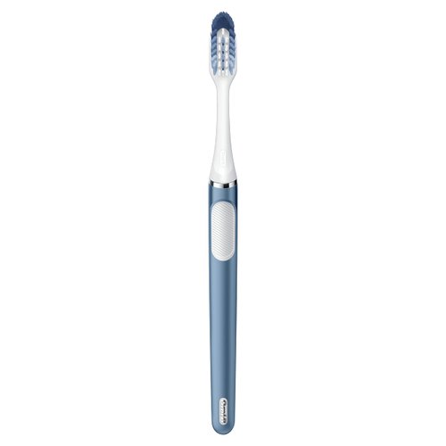 Oral-B Clic Toothbrush, Alaska Blue, with 1 Replaceable Brush Head and Magnetic Toothbrush Holder