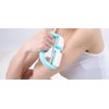 VANCIC Plastic Manual Round Handle 2 Wheels Muscle Massage Roller Massager Cellulite Roller for Legs Arms Back Muscle Pain Relief and Muscle Relaxation (Blue)
