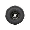 Knobby 18x9.50-8" Golf Cart Tires/ATV Tires and 8" BLACK Steel Wheel Combo - Set of 2