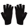 SUNUV LED Gloves for Gel Nails, UPF 50+ Anti UV Gloves for Gel Nail Lamp, Professional UV Gloves for Nail Techs Black Gloves