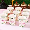 WERNNSAI Flamingo Party Supplies - 64PCS Luau Party Tableware Set Tropical Hawaiian Disposable Dinner Dessert Plates Napkins Cups for Girl Kids Birthday Baby Shower Serves 16 Guest