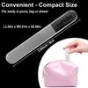 Nano Glass Nail Shiner Kit, Multi-Purpose Nail Buffer for Shaping Buffing and Polishing Natural Nails, Fine Crystal Nail Files Set, Professional Manicure Tools for Home and Salon Use, 2 Pack