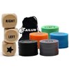 FAILUN Left Right Center Dice Game Set,3 Wooden Dices and 50 Pcs Game Coins with Drawstring Bag, Easy to Store and Carry Around, Convenient for Travel(3 Dices+50 pcs)