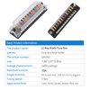 12 Way 12V Fuse Box Blade, 12Volt Fuse Block Without LED Indicator Damp-Proof Cover - 12 Circuit Independent Positive Negative Fuse Box Holder for 12V/24V Auto Car Truck Boat Marine Vehicle
