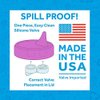 Re-Play Replacement Valve for Sippy Cups, Pack of 6 - One Piece, Easy to Clean Valve Made from Food Grade Silicone