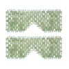 Jade Eye Mask, gemshan 2 Pcs Stone Eye Mask Hot or Cold Use, Green Jade Facial Eye Sleeping Mask