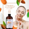 HBNO Organic Almond Oil - 16 OZ (475 ml) Value Size - Natural Almond Oil, Cold Pressed - Perfect Carrier Oil for Massage, Aromatherapy, DIY, Soap Making, Face, Body, Lips, Hair, Nails