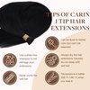 GOO GOO I Tip Hair Extensions Real Human Hair, 24inch 50g 50S, Cold Fusion I Tip Hair Extensions, Invisible Remy Hair Extensions, #1 Jet black