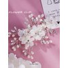 Achairder Bride Wedding Hair Comb Flower Women Side Hair Clips Wedding Accessories for Brides and Girls(Off White)