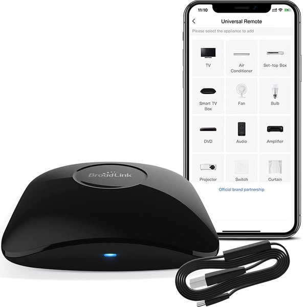 BroadLink RM4 pro +HTS2 IR/RF Version Wireless Universal Remote Hub with Temp and Humidity Sensor Smart Home Solution