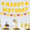 24Pcs Cheese Themed Birthday Party Decorations Sweet Cheesy Happy Birthday Banner Macaroni and Cheese Garland Dairy Mac and Cheese Theme Birthday Supplies for Kids 1st Birthday Pasta Pizza Party Decor