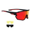 GIEADUNSports Sunglasses Polarized Cycling Glasses Adults and Youth softball Glasses Baseball,Fishing, Ski,Golf (black red)