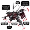 Snap Ships — Scorpion K.L.A.W. Troop Dropper — Construction Toy for Custom Building and Battle Play — Ages 8+