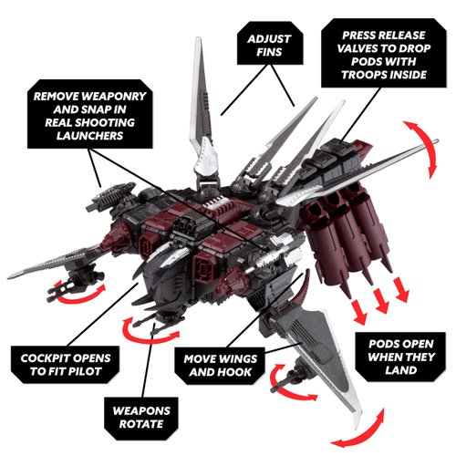 Snap Ships — Scorpion K.L.A.W. Troop Dropper — Construction Toy for Custom Building and Battle Play — Ages 8+