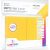 Matte Prime Standard-Sized Card Sleeves | 100 Pack of 66 mm by 91 mm Card Sleeves | Premium Quality Card Game Holder | Use with TCG and LCG Games | Yellow Color | Made by Gamegenic