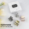 Small Hair Claw Clips Metal Hair Clips for Women Girls Fine Hair, 1.3 Inch Medium Claw Clips for Thick/Thin Hair, Non Slip Hair Jaw Clips Strong Hold Hair Clamps with Gift Box (4 Pack)
